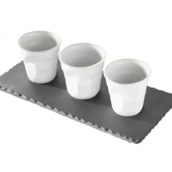 REVOL Plateau Rectangulaire 3 encoches Ardoise 25 x 12 cm Basalt* Servir, Présenter