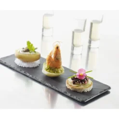 REVOL Plateau Rectangulaire Ardoise 30 x 11 cm Basalt* Servir, Présenter