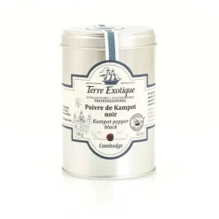 TERRE EXOTIQUE Poivre Noir de Kampot 180 g* Poivre