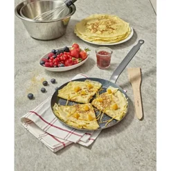 DE BUYER Poêle à Crêpes Tôle Bleue Ø 20 cm Outdoor* Poêles