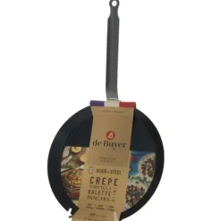 DE BUYER Poêle à Crêpes Tôle Bleue Ø 24 cm Outdoor* Poêles