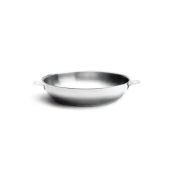 DE BUYER Poêle à Frire tout Inox sans Queue Ø 28 cm Twisty* Batterie De Cuisine|Poêles