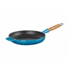 LE CREUSET Poêle en Fonte 28 cm Azur avec Manche en Bois Signature* Poêles