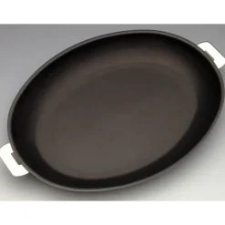 CRISTEL Poêle Mutine Ovale Ø 35 cm Manche Amovible Anti-Adhésive Inox* Poêles