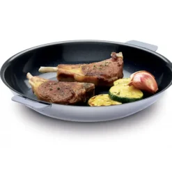 CRISTEL Poêle Mutine Ovale Ø 35 cm Manche Amovible Anti-Adhésive Inox* Poêles