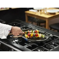 CHASSEUR Poêle-gril en Fonte rectangulaire 28 x 24 cm Noir Mat* Grills|Poêles