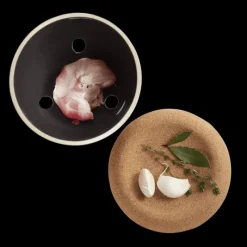 EMILE HENRY Pot à Ail en Céramique 0,94 l Truffe* Conservation