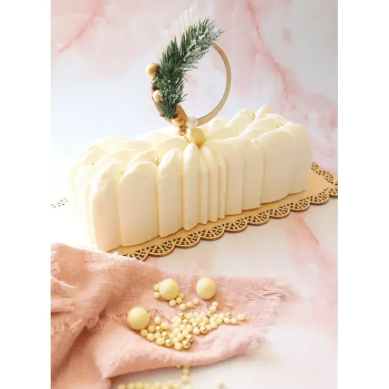 SCRAPCOOKING Pot de Décors en Perles Or et Chocolat Blanc 50 g* Décoration Comestible