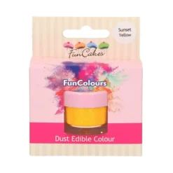 FUNCAKES Poudre comestible Jaune orangé 2,5 g* Colorants Alimentaires