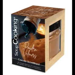 SCRAPCOOKING Poudre Velours Cacao Scintillant 80 g* Colorants Alimentaires|Décoration Comestible