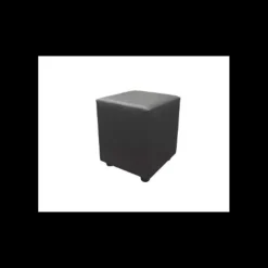 2IMAHL Pouf Carré en Tissu Gris Lisbonne* Mobilier Restaurant