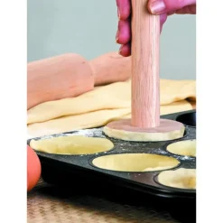 IBILI Poussoir à Tartelette Bois Ø 6,8 cm x H 21 cm* Cercle À Patisserie
