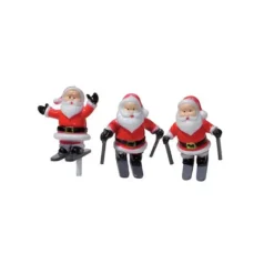 CUISINEADDICT Père Noël à Ski sur pique x72* Décoration Gâteau