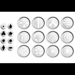 IBILI Presse à Biscuit et Décors Aluminium 0,2 L* Douilles Pâtisserie|Ustensiles Pâtisserie