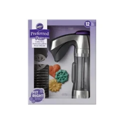 WILTON Presse à Biscuits en Métal +12 disques* Ustensiles Pâtisserie