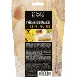 PATISDECOR Préparation Bavarois Gel Citron 100 g Patisdécor* Préparation Pâtisserie