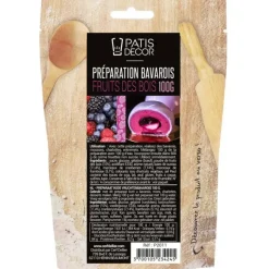 PATISDECOR Préparation Bavarois Gel Fruits des Bois 100 g Patisdécor* Préparation Pâtisserie