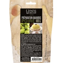 PATISDECOR Préparation Bavarois Gel Poire 100 g Patisdécor* Préparation Pâtisserie