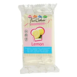 FUNCAKES Pâte à Sucre Blanche goût Citron 250g* Pâte À Sucre