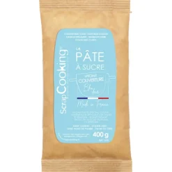 SCRAPCOOKING Pâte à Sucre Bleu Ciel Spéciale Couverture 400g* Trancheuse Electrique|Pâte À Sucre