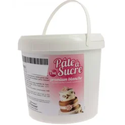FLORENSUC Pâte à Sucre PREMIUM Blanche - Seau de 5 kg* Pâte À Sucre
