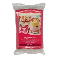 FUNCAKES Pâte à Sucre Rose Framboise 250g* Pâte À Sucre