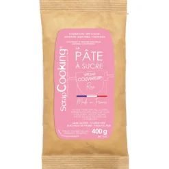 SCRAPCOOKING Pâte à Sucre Rose Spéciale Couverture 400 g* Pâte À Sucre