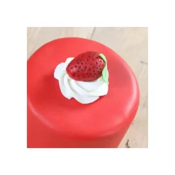 FUNCAKES Pâte à Sucre Rouge goût Fraise 250g* Pâte À Sucre