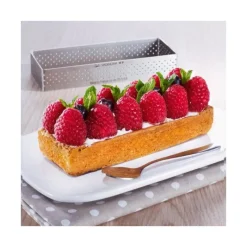 DE BUYER Rectangle perforé 12 x 4 cm de L'école Valrhona par* Cercle À Patisserie