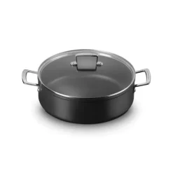 LE CREUSET Rondeau avec Couvercle 30 cm Anti-Adhérent Les Forgées* Casseroles