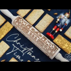 SCRAPCOOKING Rouleau à Pâtisserie Motif Casse Noisette 39 cm* Ustensiles Pâtisserie