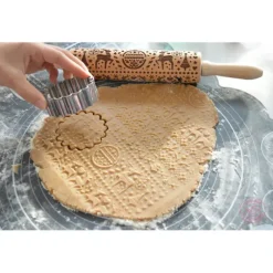 SCRAPCOOKING Rouleau à Pâtisserie Motifs Noël Xmas 39 cm* Ustensiles Décor Gâteau