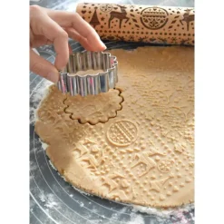 SCRAPCOOKING Rouleau à Pâtisserie Motifs Noël Xmas 39 cm* Ustensiles Décor Gâteau