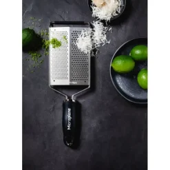 MICROPLANE Râpe Double Lame Fine et Gros Grains Gourmet* Zesteur|Râpes À Fromage