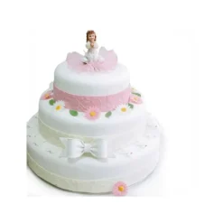 PATISDECOR Ruban Pate à Sucre Rose Arabesque 1,25 m x H 5 cm Patisdécor* Décoration Comestible