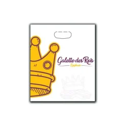 CUISINEADDICT Sac à Galette Ingraissable 35x40cm Motif Couronne x100* Emballage Alimentaire