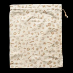 PEBBLY Sac à Vrac Coton Bio Brun 50 x 45 cm* Sac En Tissu