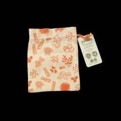 PEBBLY Sac à Vrac Coton Bio Rouge 15 x 20 cm* Sac En Tissu