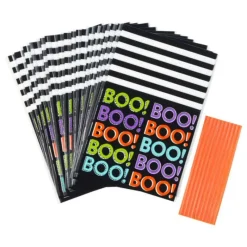 WILTON Sachet Bonbon Halloween BOO! 100x155mm (x20)* Emballage Alimentaire