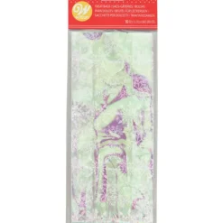 WILTON Sachet Bonbon Irisé Flocon de Neige 11 x 23,5 cm avec Attaches Sachet (x10)* Emballage Alimentaire