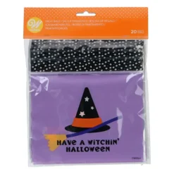 WILTON Sachet Bonbon Sorcière Halloween (x20)* Emballage Alimentaire
