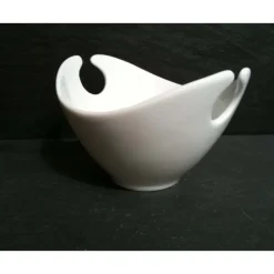 LEBRUN Saladier Jonque Blanc et son service à couverts* Servir, Présenter