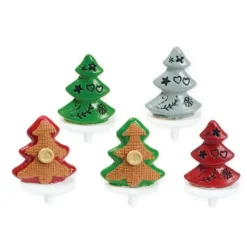 CUISINEADDICT Sapins Décorés sur pique x50* Décoration Gâteau