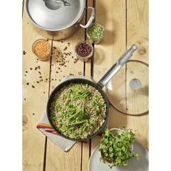 DE BUYER Sauteuse Bombée Anti Adhésive Ø 24 cm Choc Intense* Sauteuses