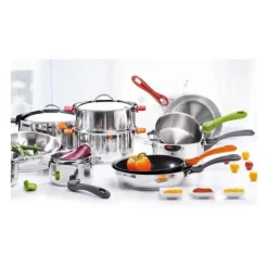 DE BUYER Sauteuse bombée tout Inox sans Queue Ø 24 cm Twisty* Sauteuses