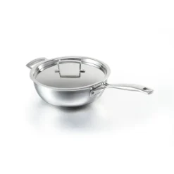 LE CREUSET Sauteuse du chef inox 24 cm avec couvercle* Sauteuses