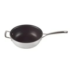 LE CREUSET Sauteuse du chef inox 24 cm avec couvercle* Sauteuses