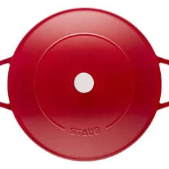 STAUB Sauteuse en Fonte Chistera 24 cm Rouge Cerise* Sauteuses
