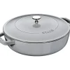 STAUB Sauteuse en Fonte Chistera 28 cm Gris Graphite* Sauteuses