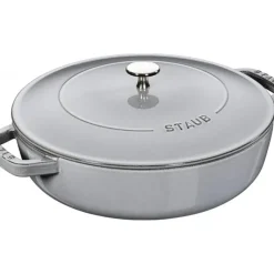 STAUB Sauteuse en Fonte Chistera 28 cm Gris Graphite* Sauteuses